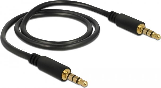 Immagine prodotto Delock Cavo stereo da 3,5 mm a 4 poli (0.50 m, Connettore da 3,5 mm (AUX))