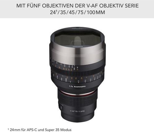 Actual product image Samyang V-AF Anamorphic Adapter