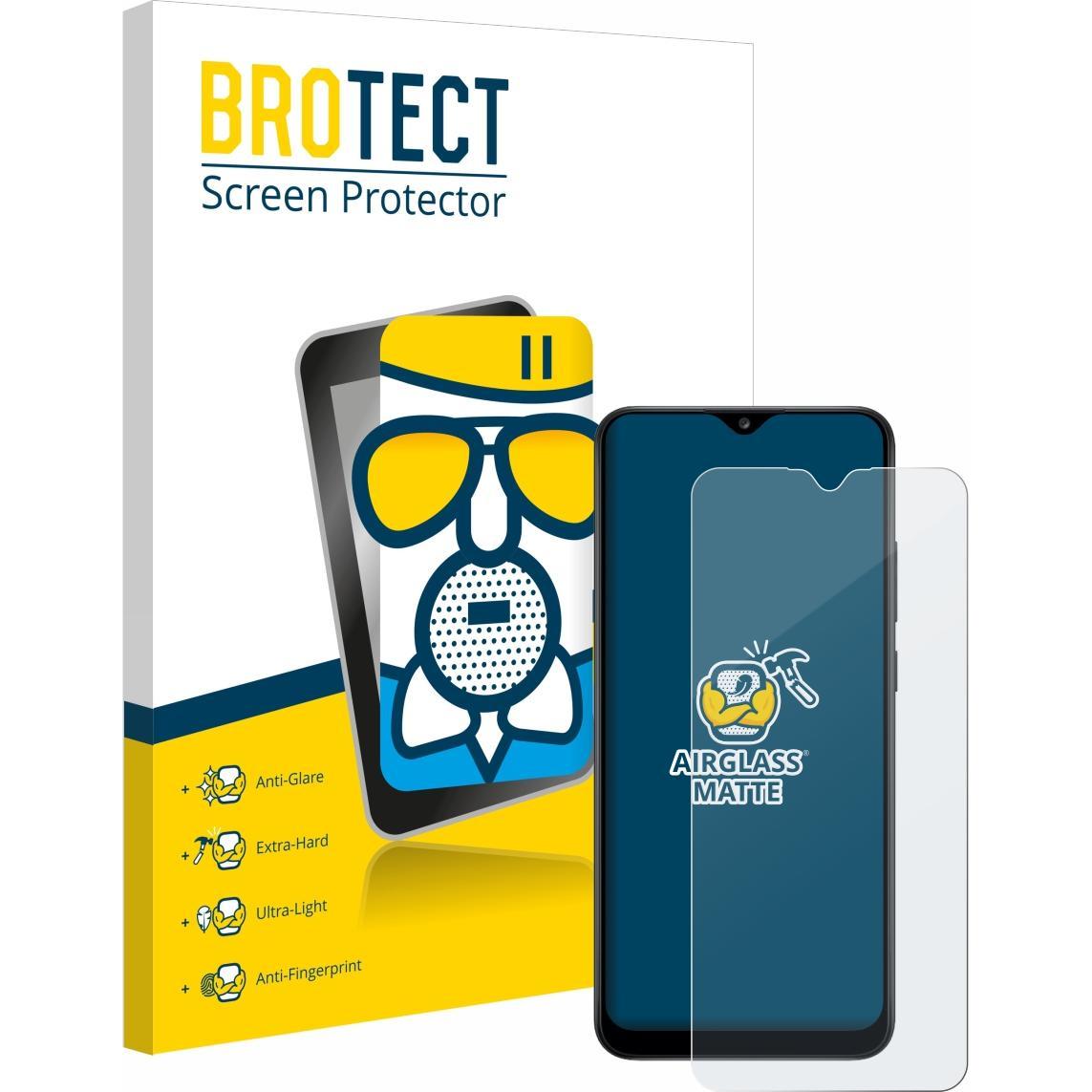 BROTECT AirGlass Panzerglasfolie Matt (1 Stück, Samsung Galaxy A02s), Smartphone Schutzfolie, Grau