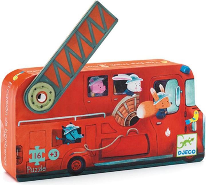 Image du produit Djeco Les pompiers 16 pièces (16 pièces)