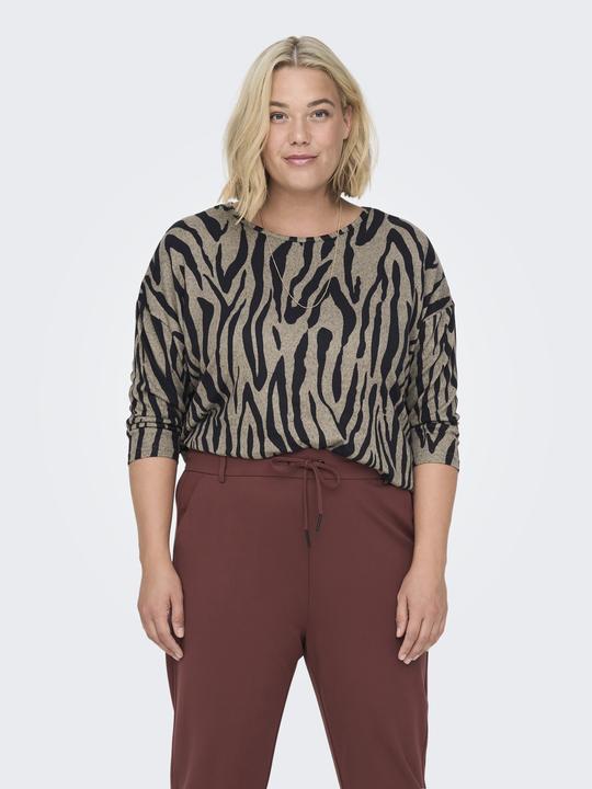 Produktbild Only Curvy Blumen Oberteil mit 3/4-Ärmeln (L)