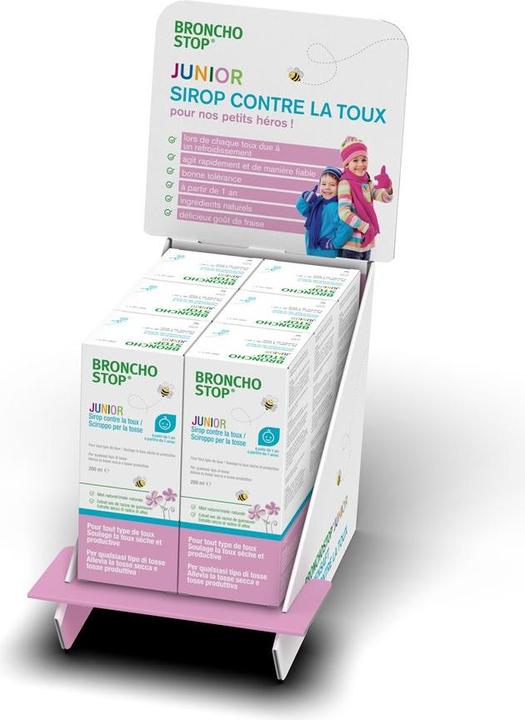 Image du produit Hänseler Bronchostop Junior Hustensaft Thekensteller befüllt 6 Stück (1 pièce(s))