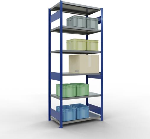 Actual product image Schulte Lagertechnik MULTIplus330 basic racking system with length ledgers