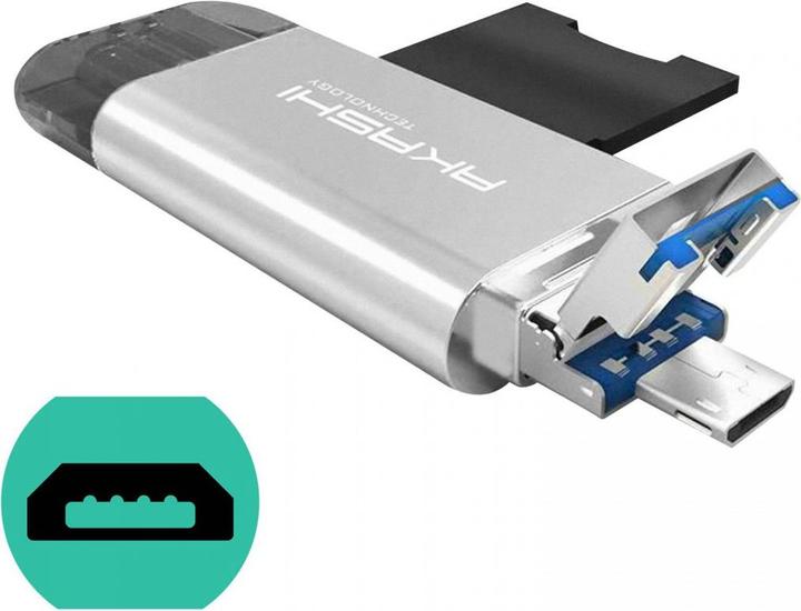 Produktbild Akashi Altsdreader3in1 (Micro USB, USB, USB-C)