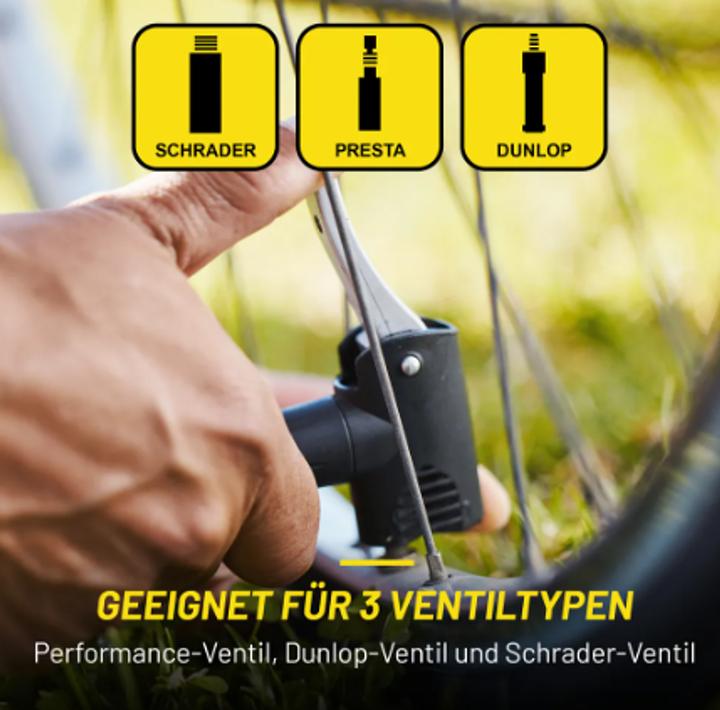 Actual product image Dunlop Bicycle floor pump black/grey