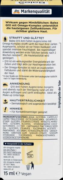 Image du produit dm Balea Q10 anti-rides (Crème, 15 ml)