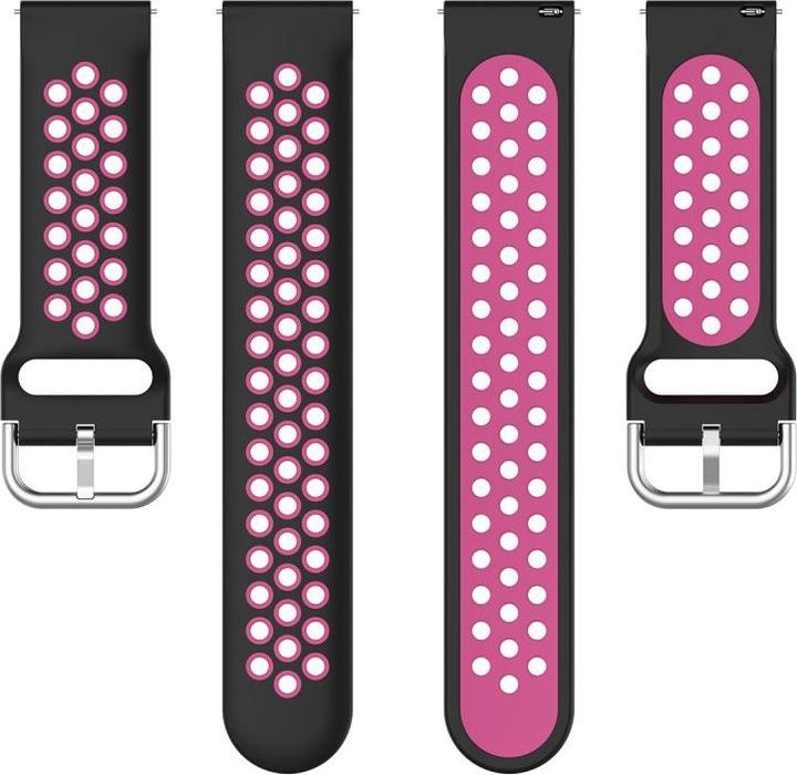 Produktbild Cover-Discount 22mm Silikon Sportarmband gelöchert pink (22 mm, Silikon)