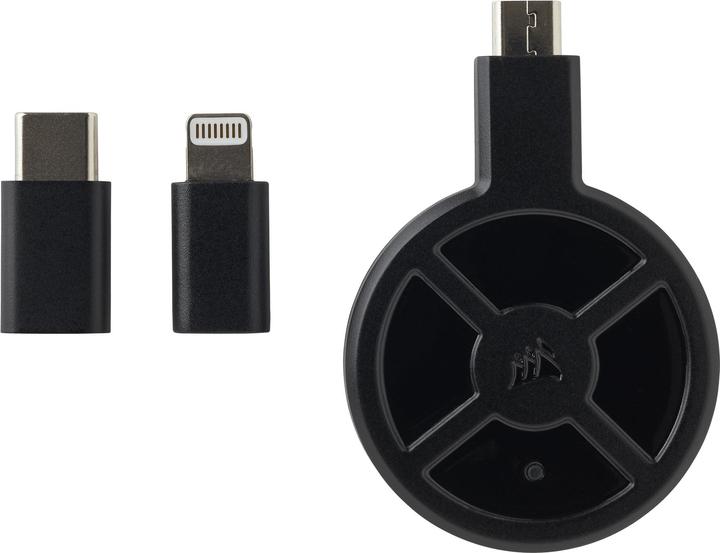 Image du produit Corsair Tapis de souris gaming MM1000 avec zone de charge Qi sans fil (L)
