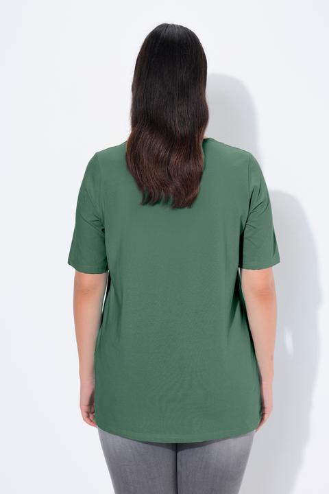 Actual product image Ulla Popken Essential Square Neck Stretch Tee (58)
