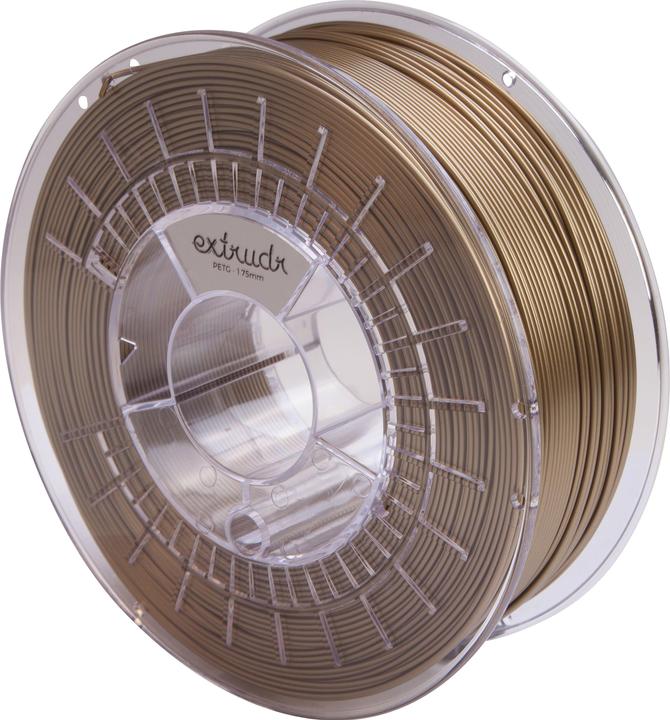 Image du produit Extrudr PETG bronze 1,75 mm 1.100 g (PETG, 1.75 mm, 1.10 g, Or)