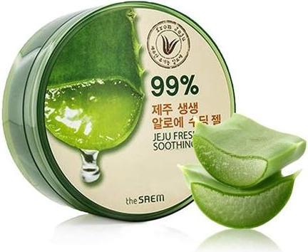 Actual product image The Saem face cream Jeju Fresh Aloe Soothing Gel moisturizing aloe vera gel 300ml (300 ml, Face gel)