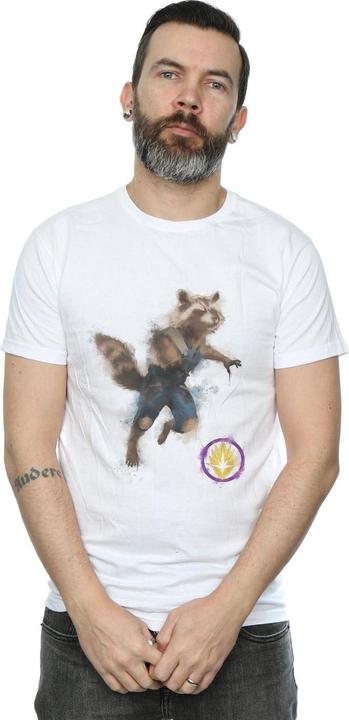 Produktbild Avengers Endgame Painted Rocket TShirt (3XL)