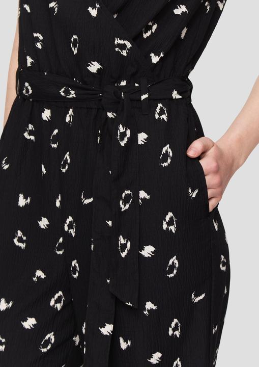 Produktbild S.Oliver Overall Ärmelloser Jumpsuit mit Eingrifftaschen und Bindeband (36)
