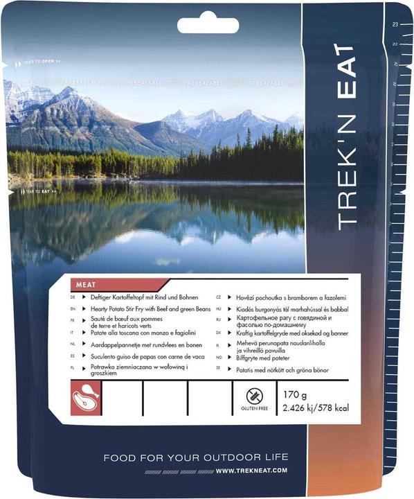 Trek'n Eat Deftiger Kartoffeleintopf mit Rind und Bohnen (170 g)