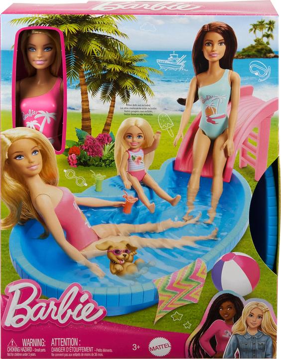 Image du produit Barbie Piscine avec poupée blonde - Set de jeu