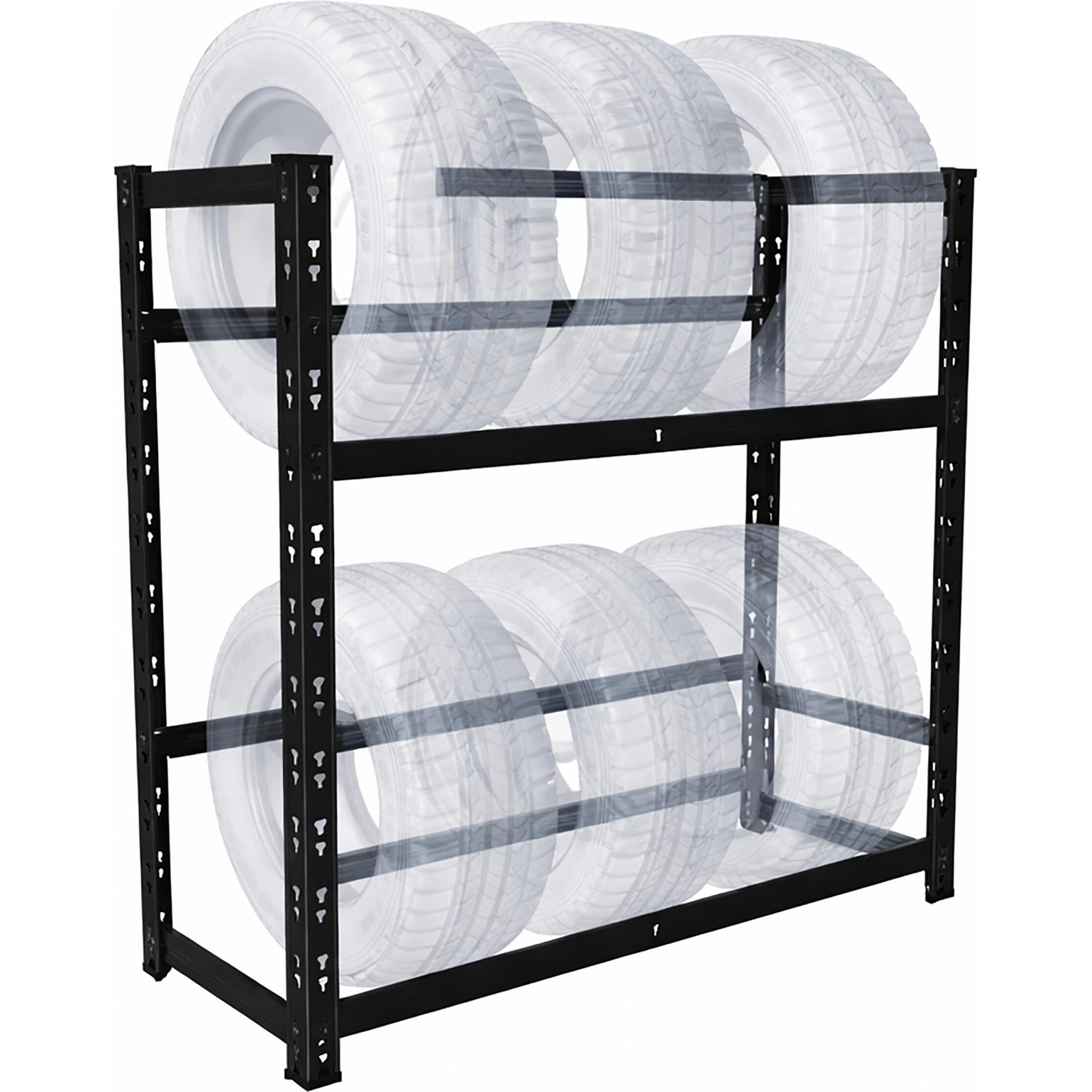 Relaxdays, Scaffale da cantina, Scaffale pneumatici