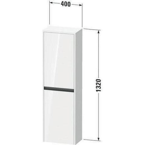 Thumbnail - Duravit, Badezimmerschrank, Hochschrank Ketho.2 400x1320x240mm Türansch rechts weiss matt