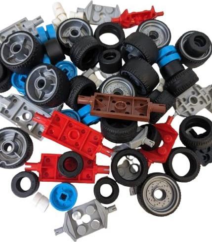 Actual product image LEGO City 15 Achsen mit Raedern bunt gemischt NEU! Teile 45