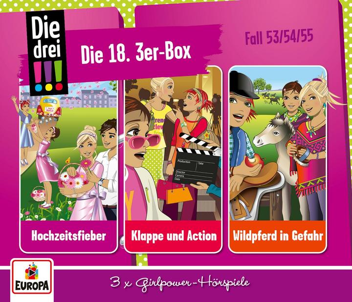 De drie!!!, box van 3. Box.18, 3 Audio-CD (Duits)