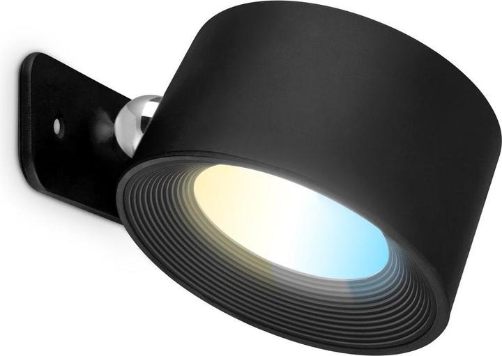 Produktbild B.K.Licht Magnetische Akku LED Wandleuchte, schwarz (150 lm)