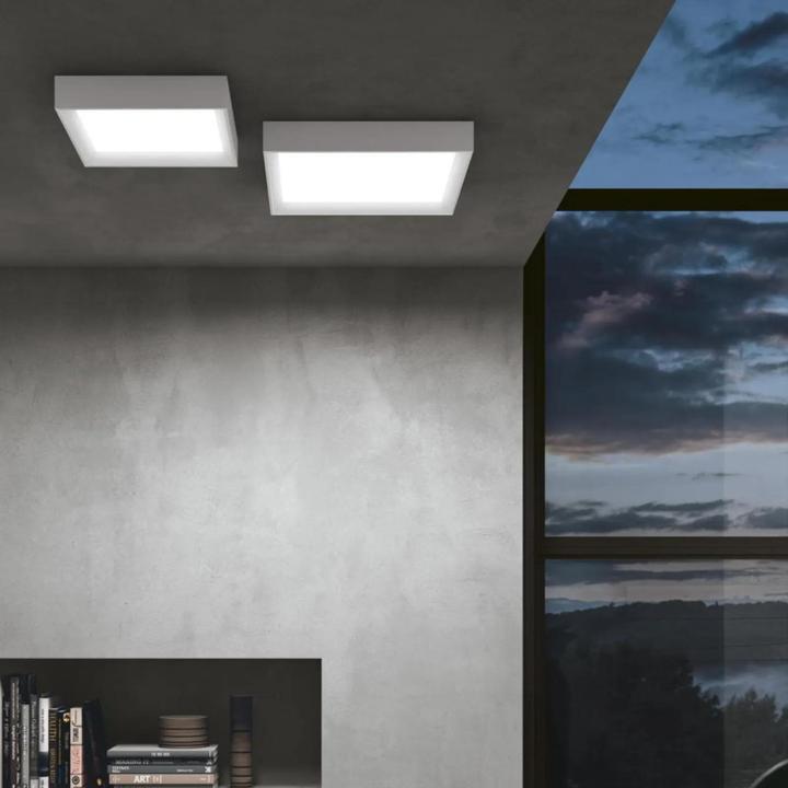 Actual product image LIGHT LED surface-mounted light Tara Q 25W 3000K 1898lm ws Konv IP20 400x400x65mm (3228 lm)