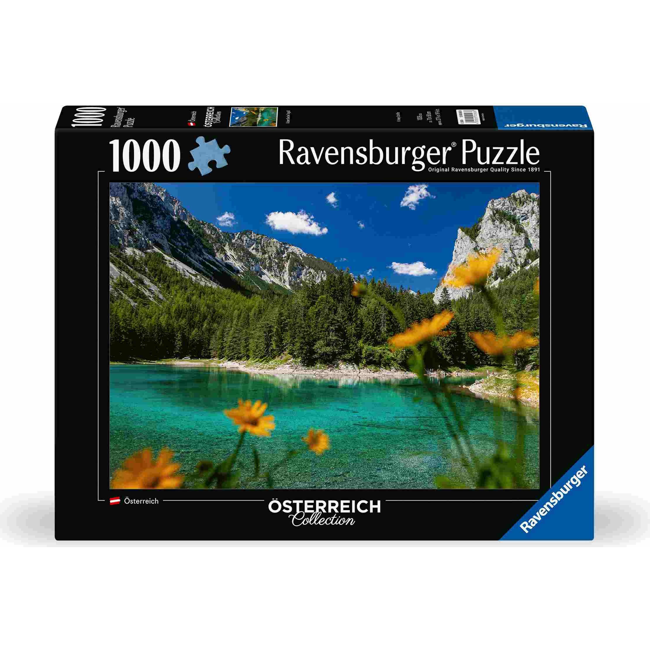 Ravensburger Puzzle 12000563 - Grüner See bei Tragöss - 1000 Teile Puzzle für Erwachsene und Kinder (1000 Teile)