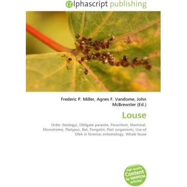 Louse, Fachbücher von Agnes F. Vandome, Frederic P. Miller, John McBrewster