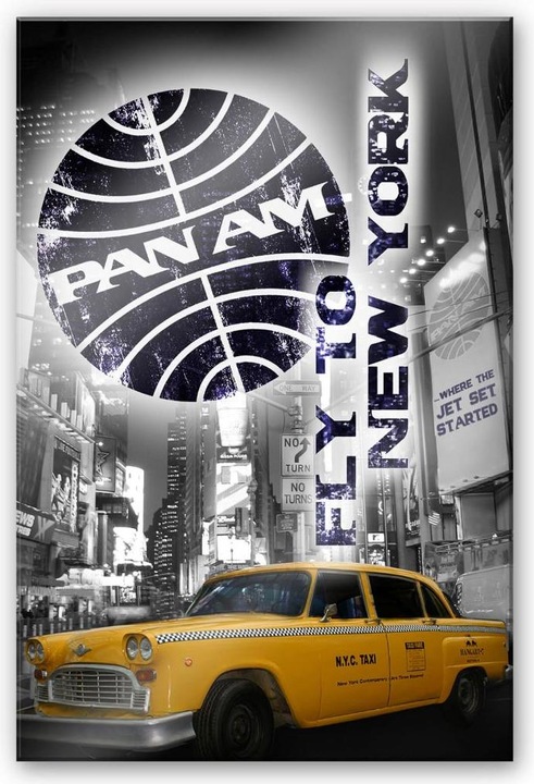 Image du produit New York Yellow Taxi Cab (70 x 100 cm)