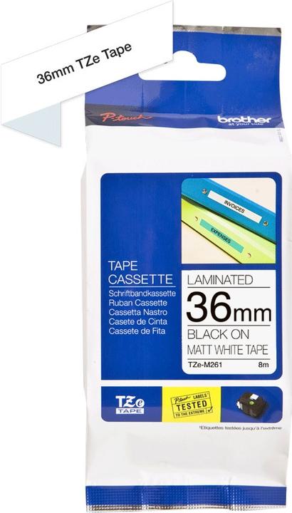 Actual product image Brother TZe-M261 Matt (3.60 cm, Transparent)