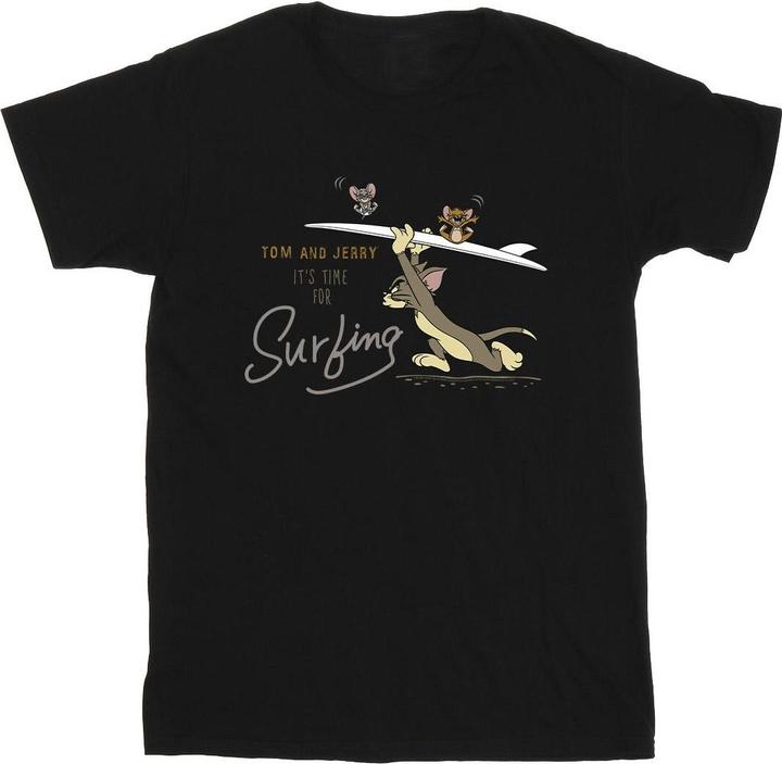 Actual product image Tom & Jerry Mens It's Time For Surfing T-Shirt (5XL)