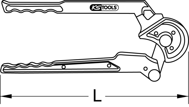 Immagine prodotto KS Tools Piegatrice a due mani per tubi di rame (370 mm)