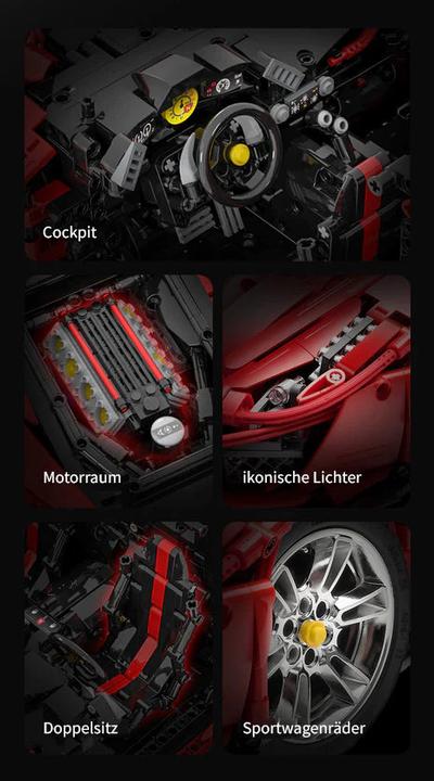 Actual product image Cada MASTER Red Super Car 1:8 incl Power System