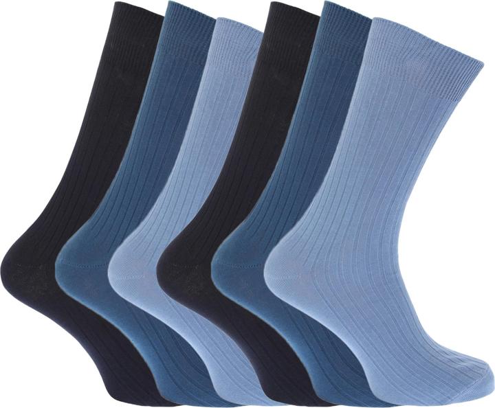 Immagine prodotto Floso - Calze 100% Cotone - Uomo (confezione da 6, 39 - 45)