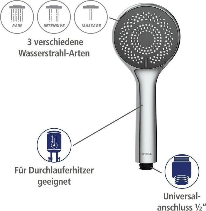 Produktbild Wenko Watersaving (3 Strahlarten, 8 l/min)