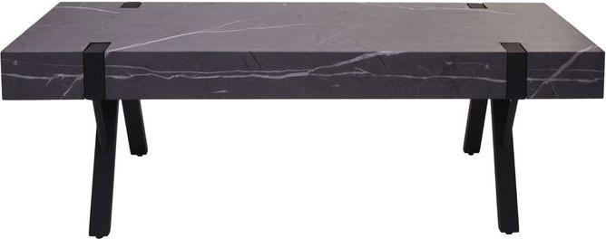 Image du produit Mendler Rack TV HWC-L54, métal 42x120x40cm imitation marbre gris