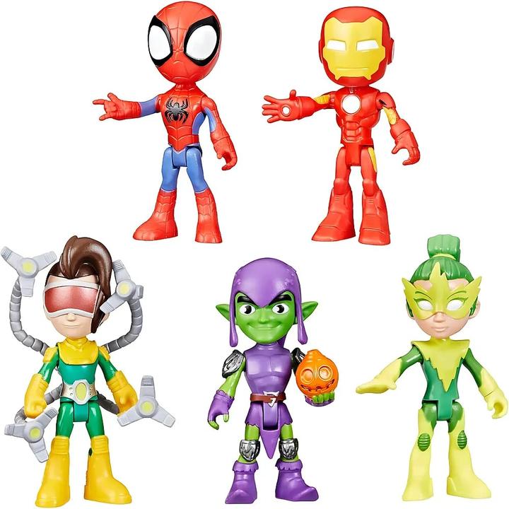 Hasbro Marvel Spidey und Seine Super-Freunde, Freunde & Schurken Set, Action-Figurenset