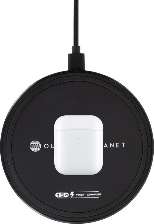 Actual product image Our Pure Planet OPP130 Charger for mobile devices Smartphone Black DC Wireless charging (15 W)