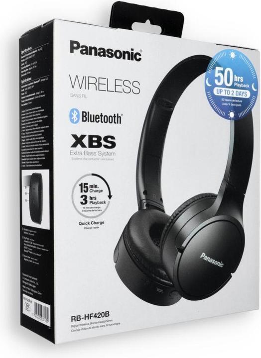 Immagine prodotto Panasonic RB-HF420BE (Nessuna cancellazione del rumore, 50 h, Senza fili)