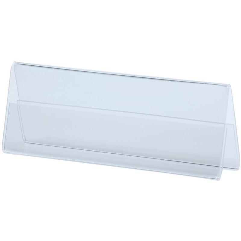 Deflecto, Informationsschild, Tischnamenschilder Acryl 43130 transparent A6