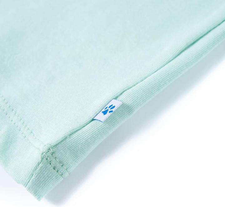 Image du produit vidaXL T-shirt enfant vert menthe clair 116,Matière : 100 (116)