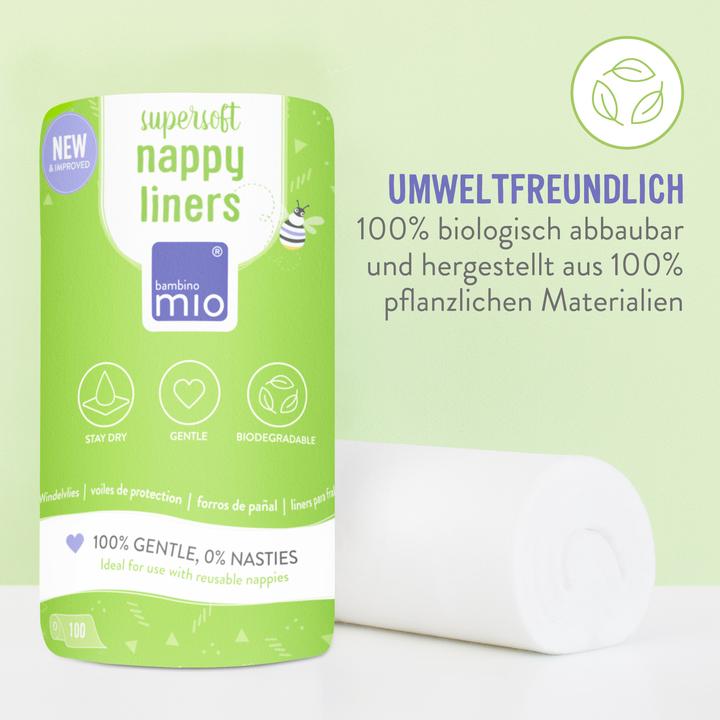 Actual product image Bambino Mio Nappy fleece (One size, 100 Piece)