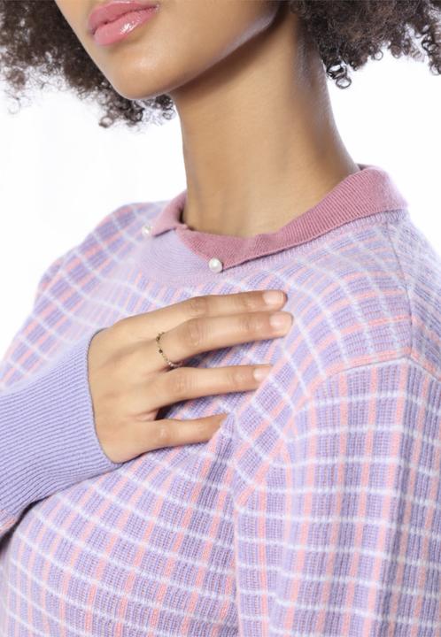 Produktbild Bellemere Pullover Merino Tweed Pullover With Pearl Polo Collar (M)