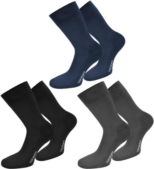 Produktbild Normani 6 Paar Komfortsocken mit Softrand (6er Pack, 43 - 46)