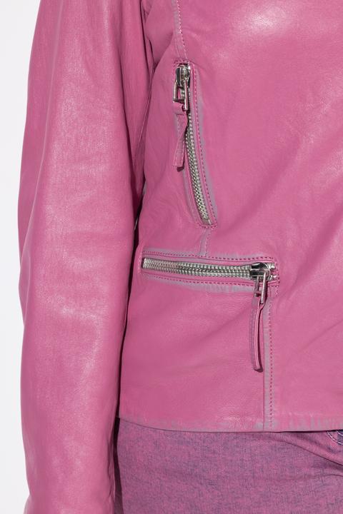 Produktbild Angel of Style Leder-Bikerjacke, echtes Leder, Farbe, Langarm (50)