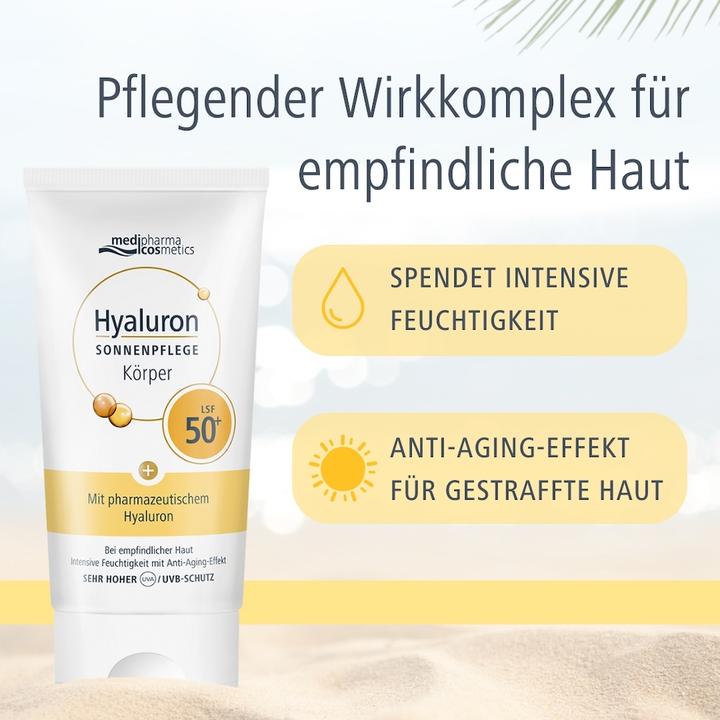 Produktbild Dr. Theiss Hyaluron Sonnenpflege Körper LSF 50+, 150 ml CRE (Sonnencreme, SPF 50+, 150 ml)