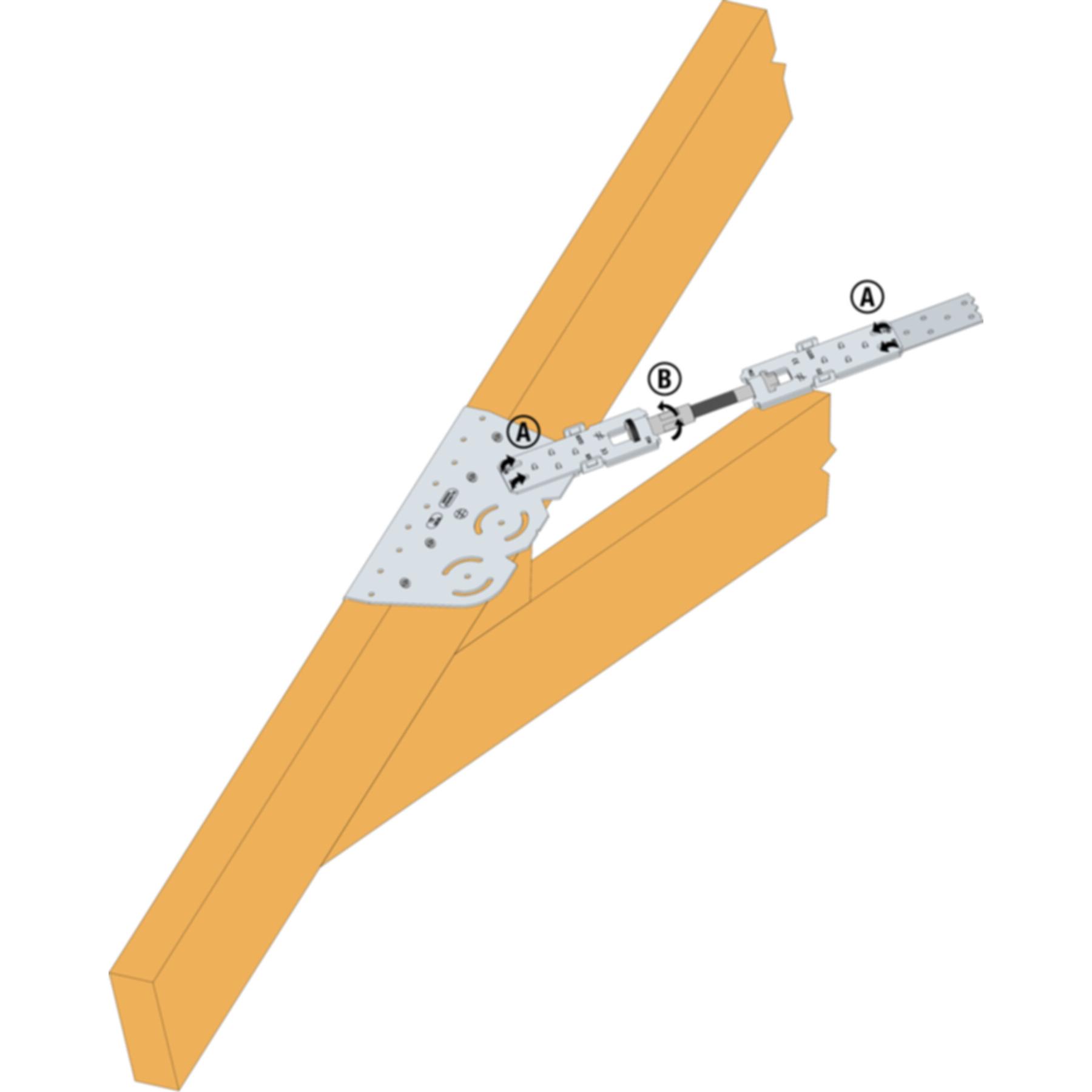 Simpson Sst, Connettori in legno, Tenditori Bandlock Pro SIMPSON BPST (1 pz.)