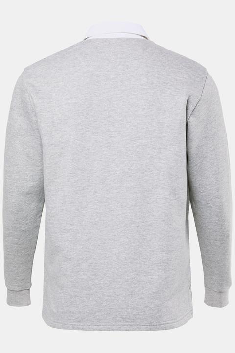Produktbild JP1880 Rugby-Sweater, 3D Brust-Stick, Kontrastkragen (L)