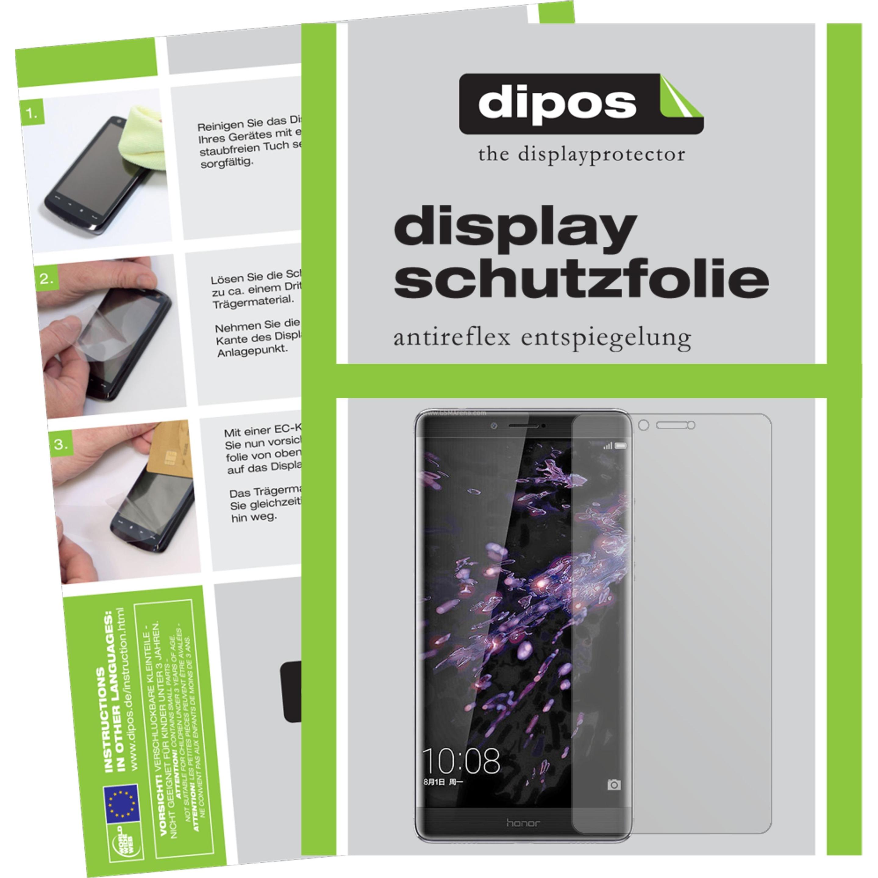 Dipos Displayschutzfolie Antireflex (2 Stück, Honor Note 8), Smartphone Schutzfolie, Transparent