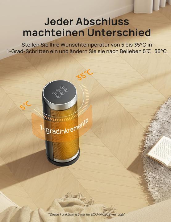 Produktbild Dreo PTC Keramik Heizlüfter mit Fernbedienung (1800 W)