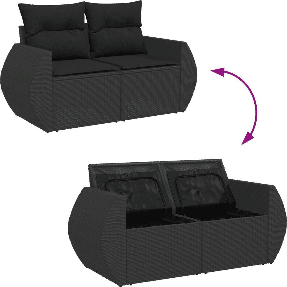VidaXL, Gartenlounge, 10-tlg. Garten-Lounge-Set mit Kissen